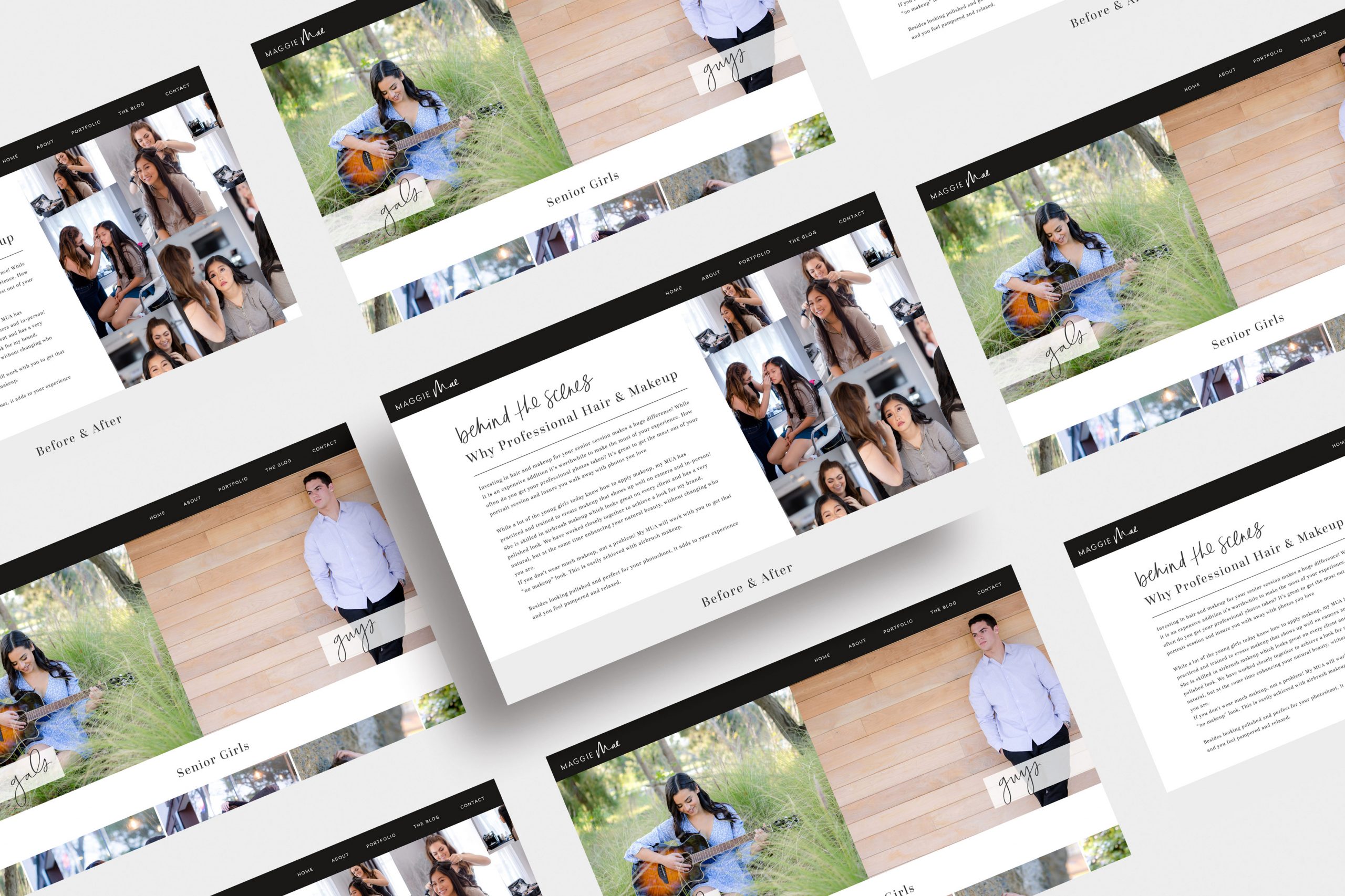 Custom Showit Website Design for Maggie Mae Photography