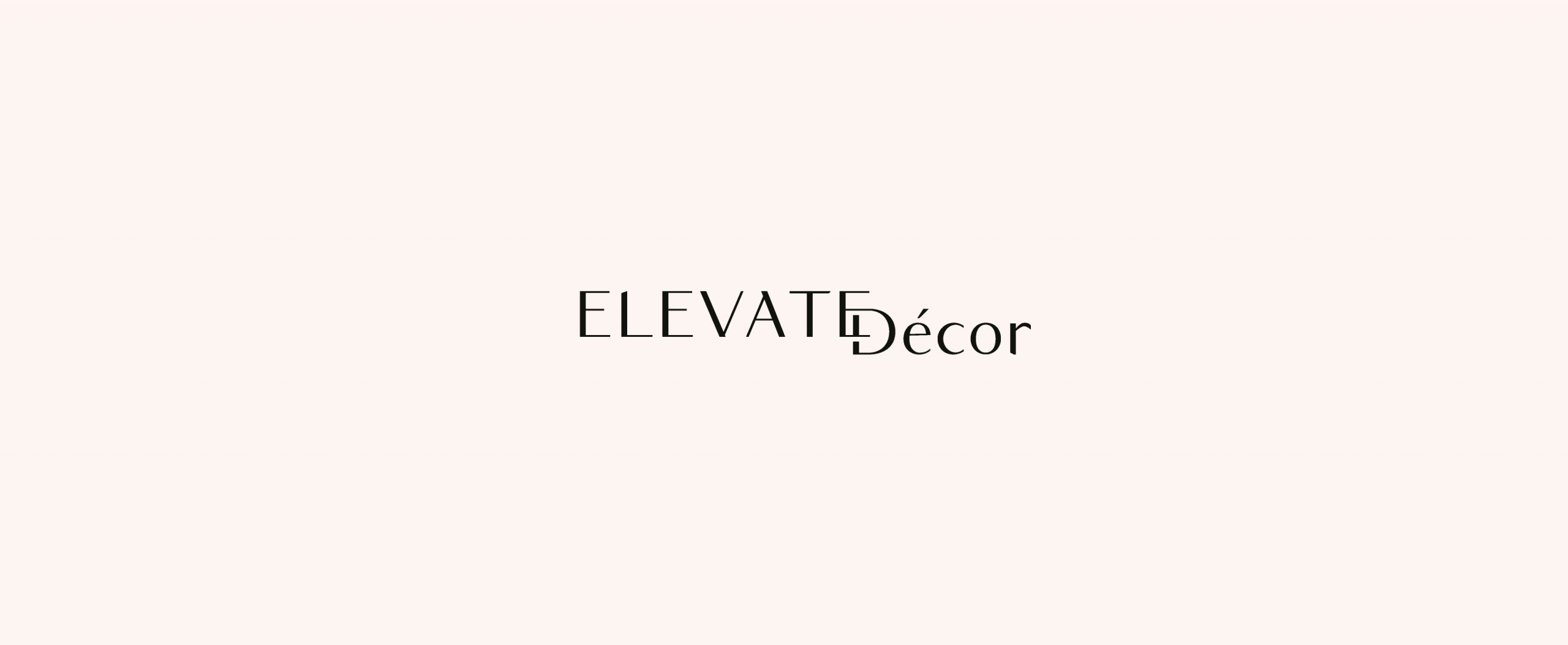 Custom Logo Design for Event Stylist Elevate Décor