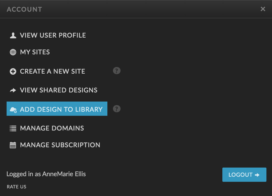 How to Add a Showit Shared Design into your Account