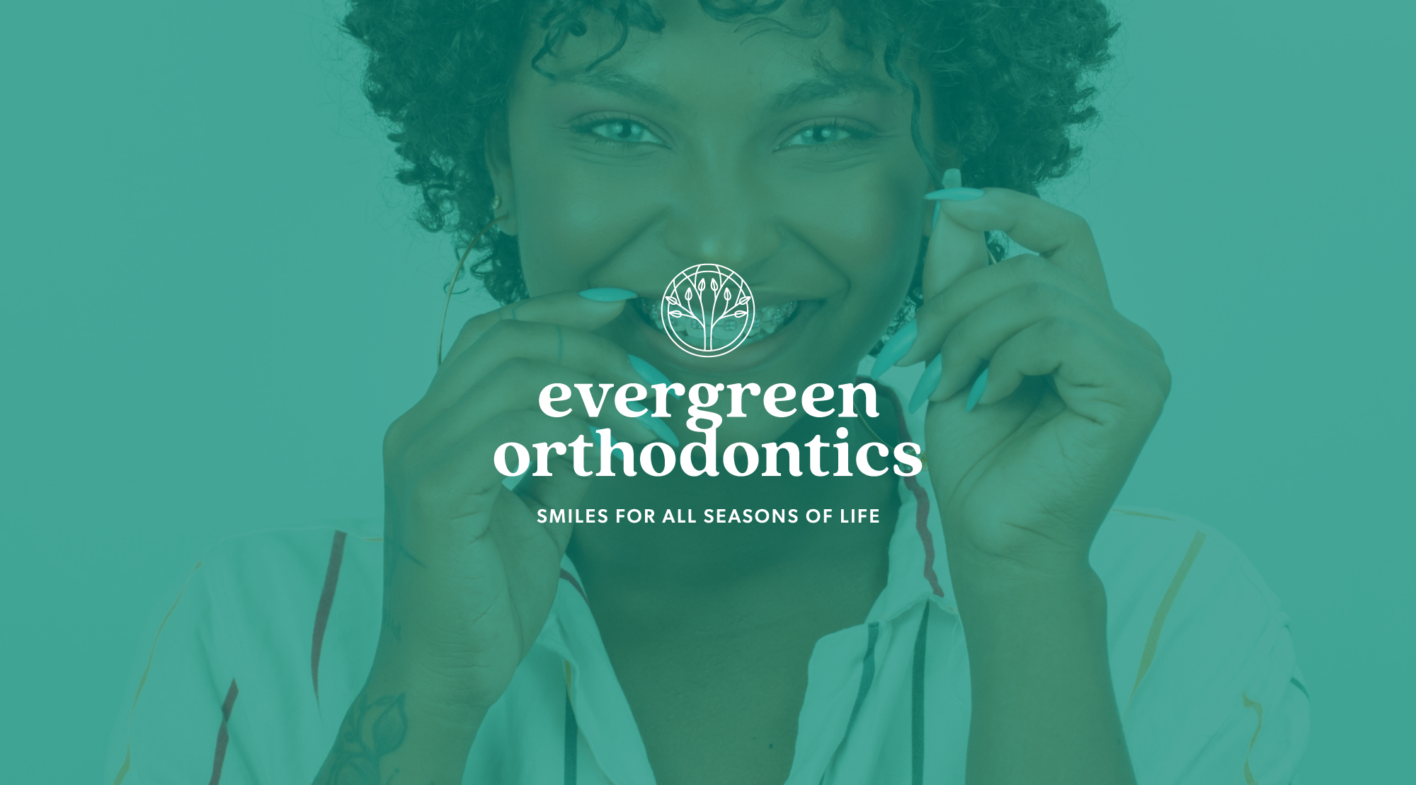 Fun Orthodontist Brand Design for Evergreen Orthodontics