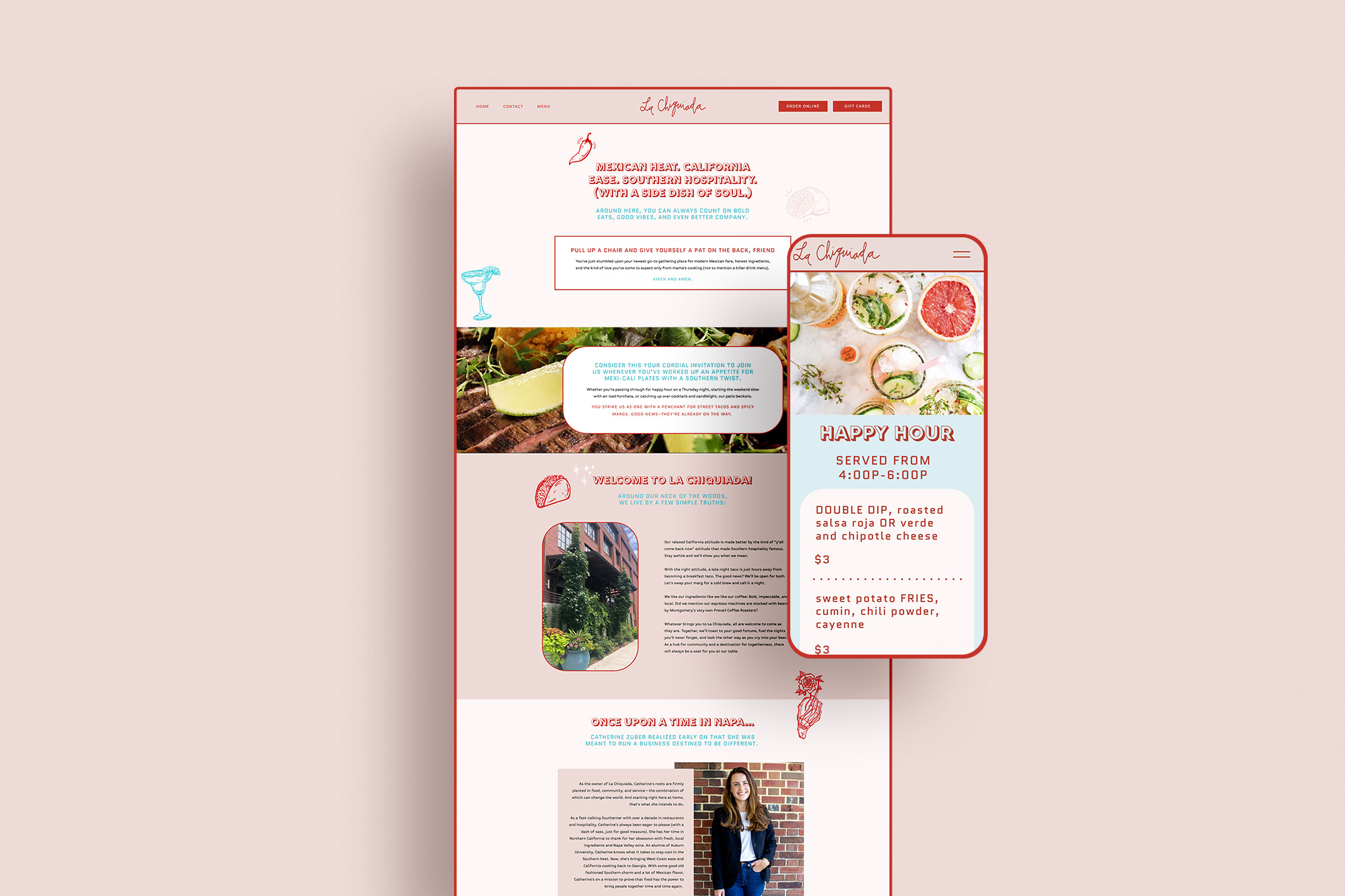 Custom Website for Restaurant La Chiquiada