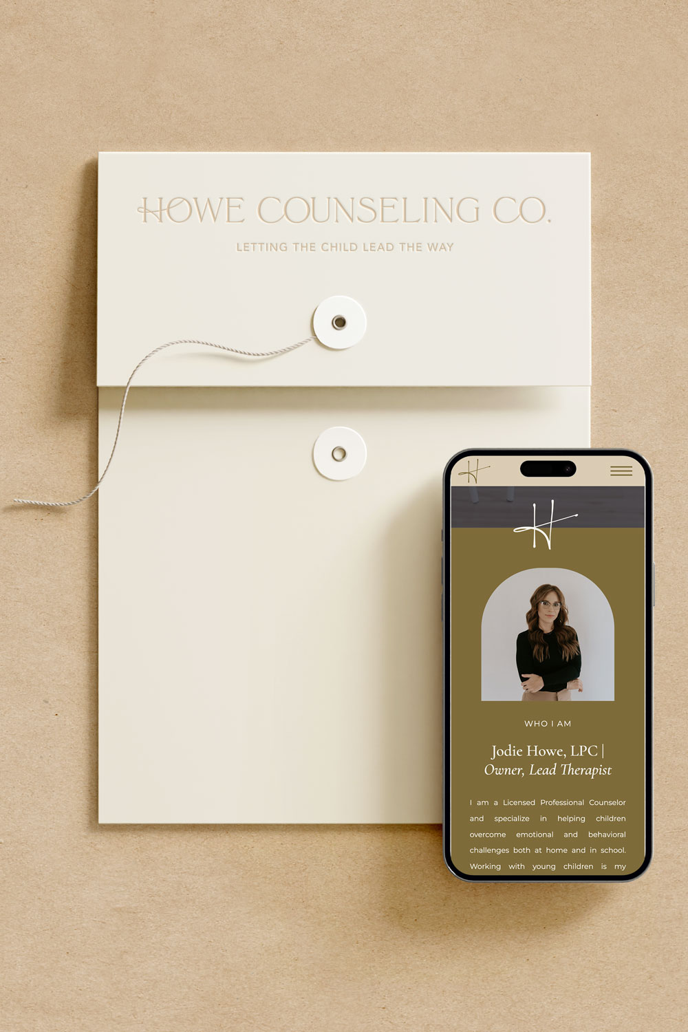 Sophisticated and Nurturing Brand Identity Design for Child Therapist