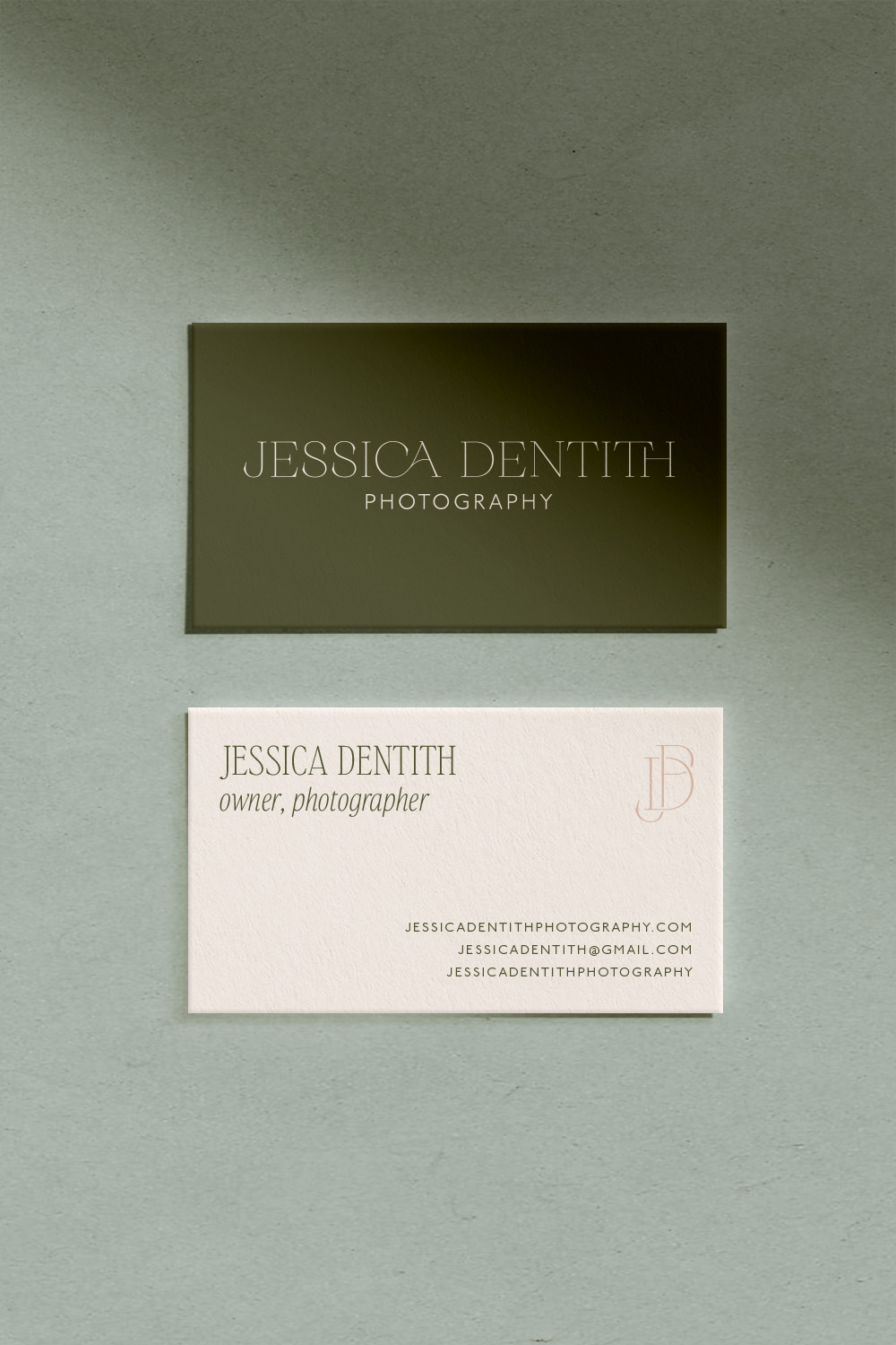 Modern Brand Design for Photographer Jessica Dentith