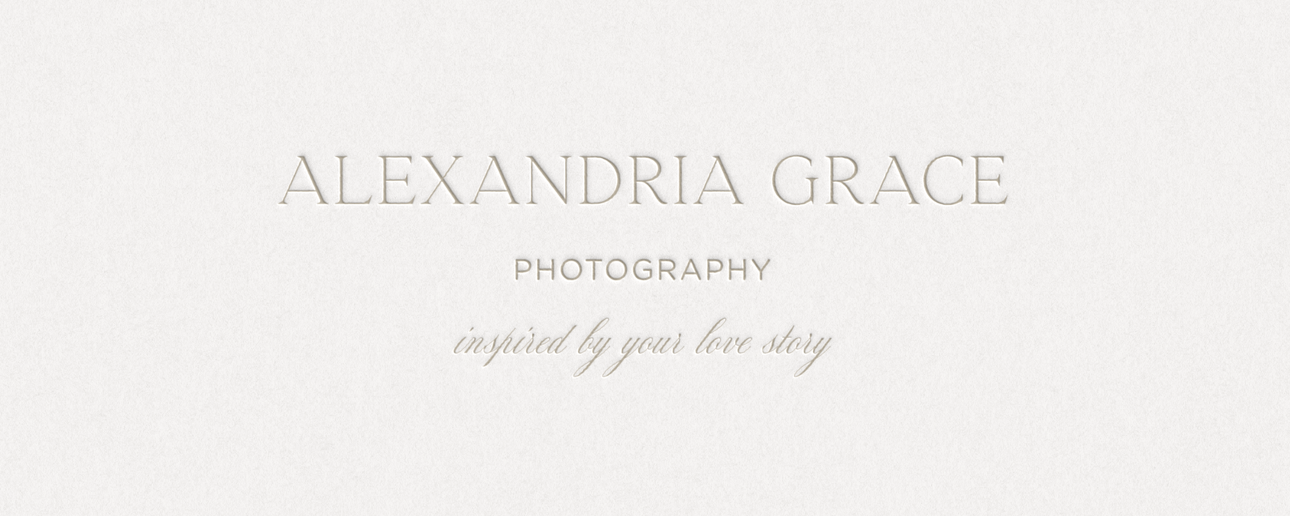 Elegant Brand Design for Photographer Alexandria Grace