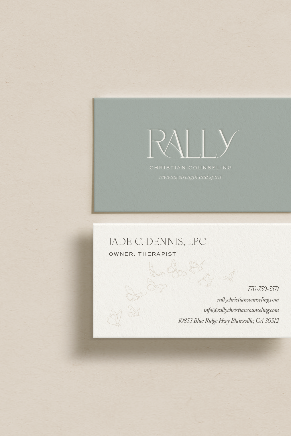 Therapist Branding Design for Rally Christian Counseling