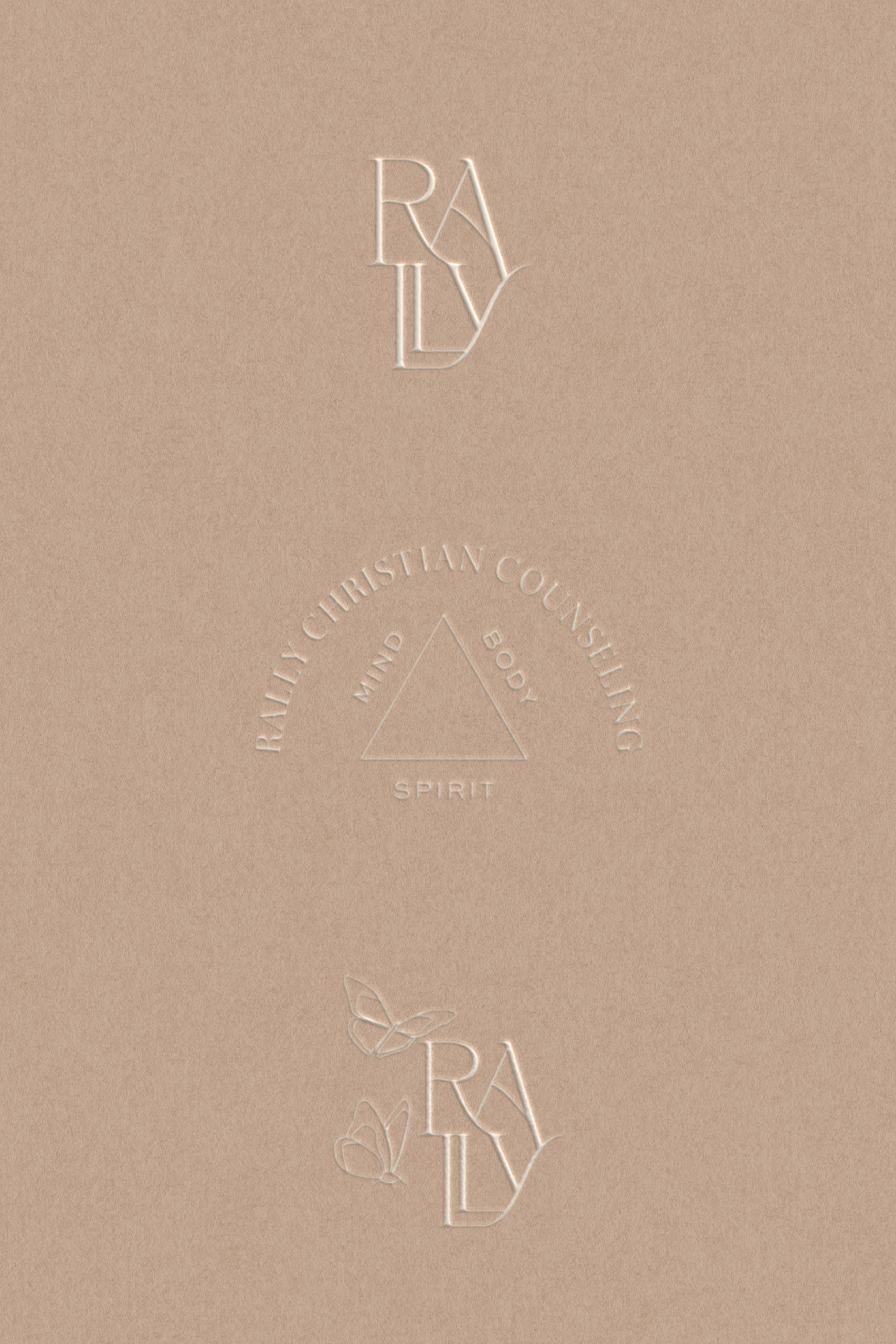 Therapist Branding Design for Rally Christian Counseling