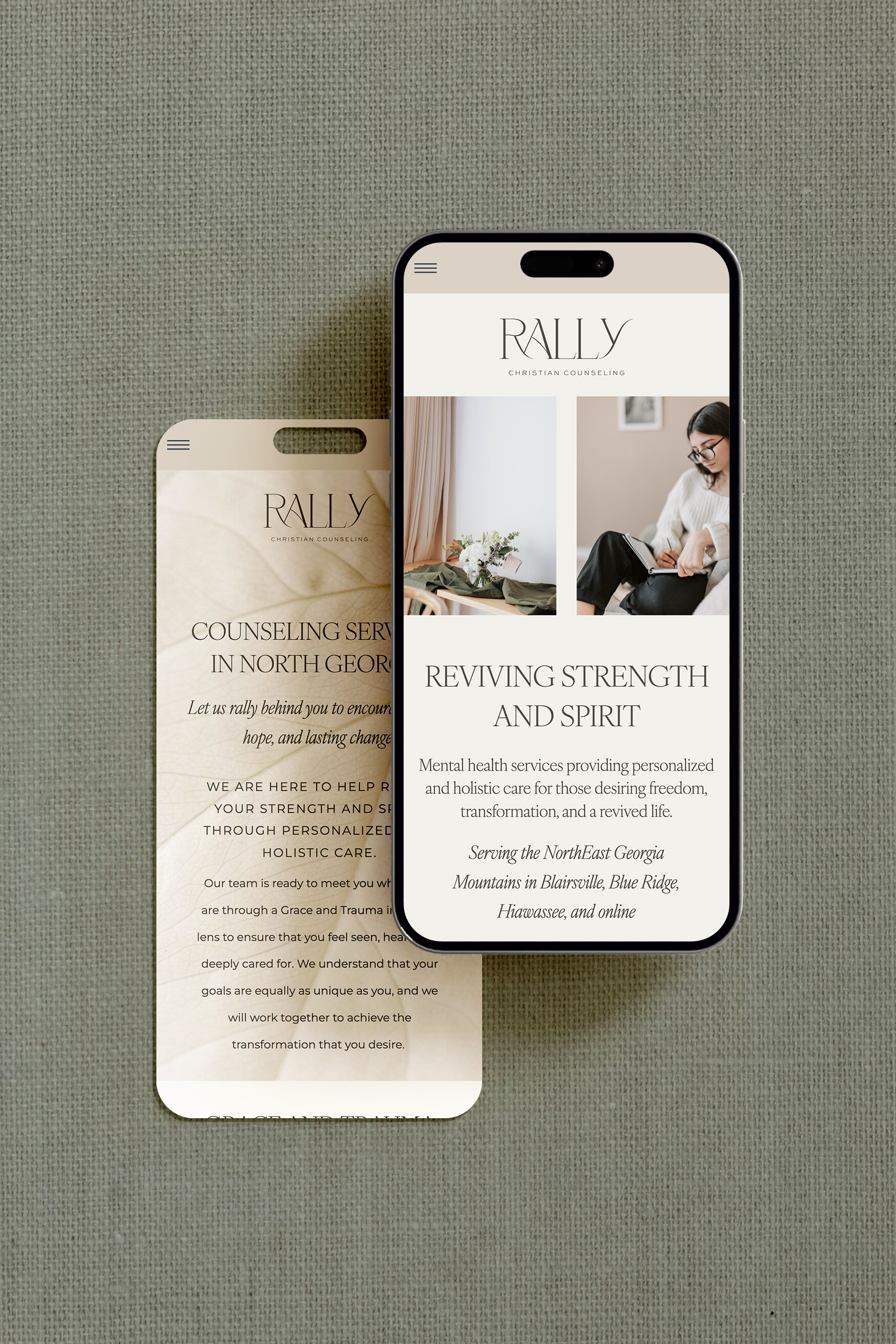 Therapist Branding Design for Rally Christian Counseling