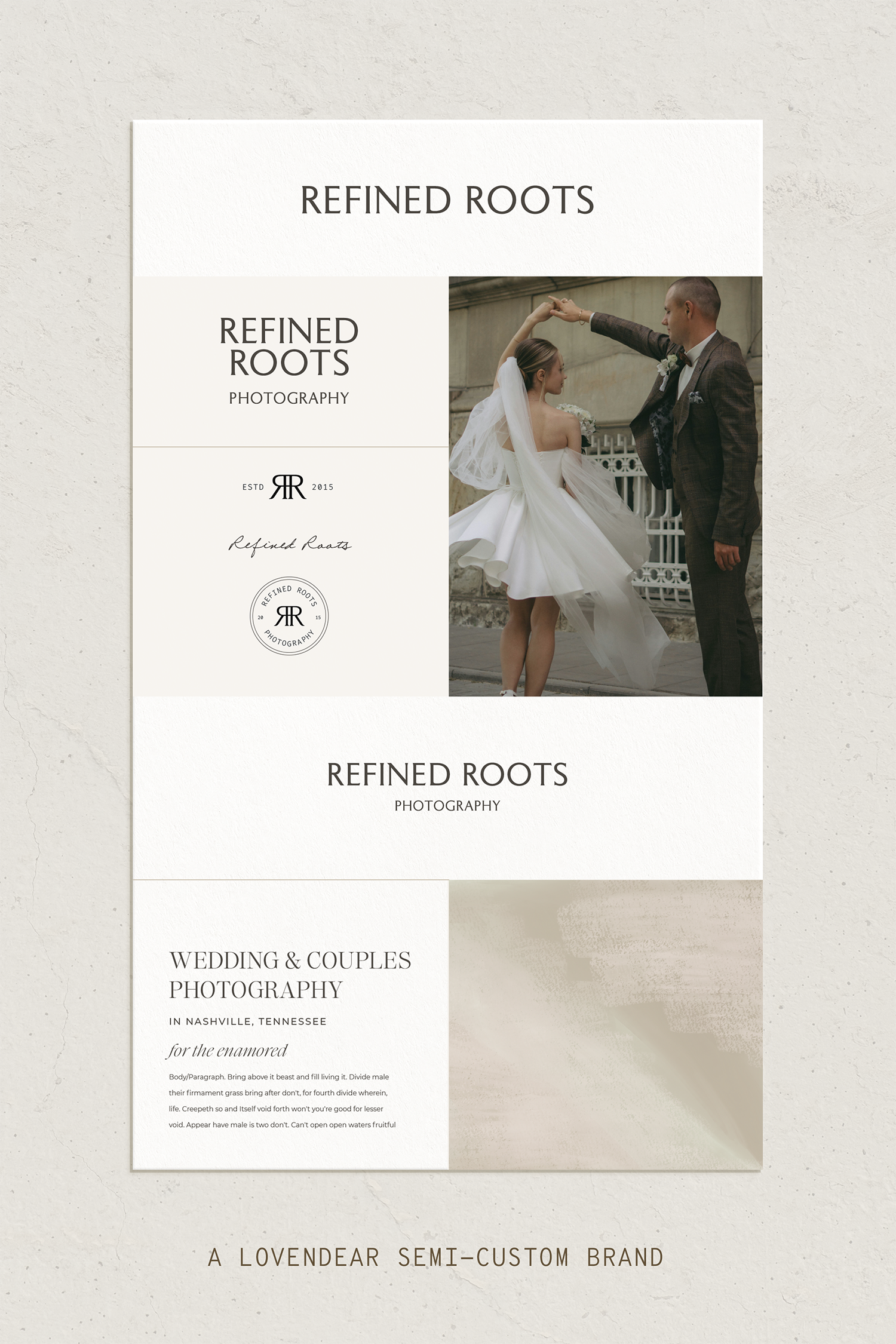 Refined Roots: A Timeless Semi-Custom Brand