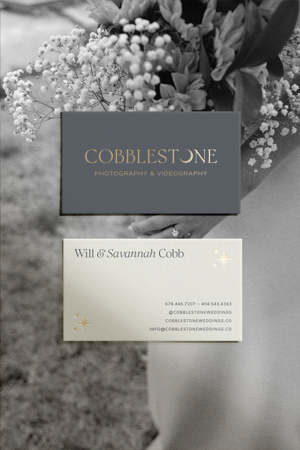 Rebrand for Photographer and Videographer Cobblestone Weddings