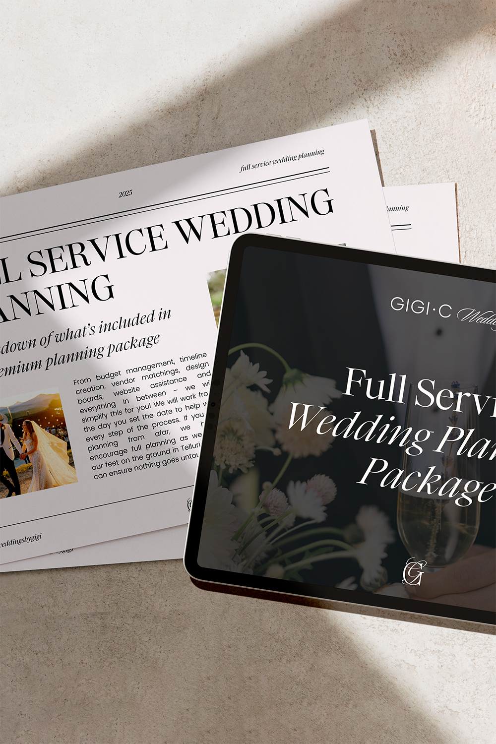 Branding & Website Design for Wedding Planner Gigi C Weddings