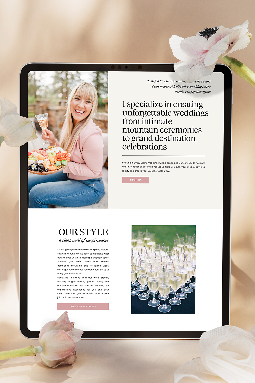 Branding & Website Design for Wedding Planner Gigi C Weddings