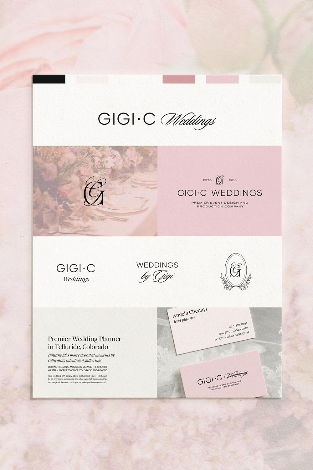 Branding & Website Design for Wedding Planner Gigi C Weddings