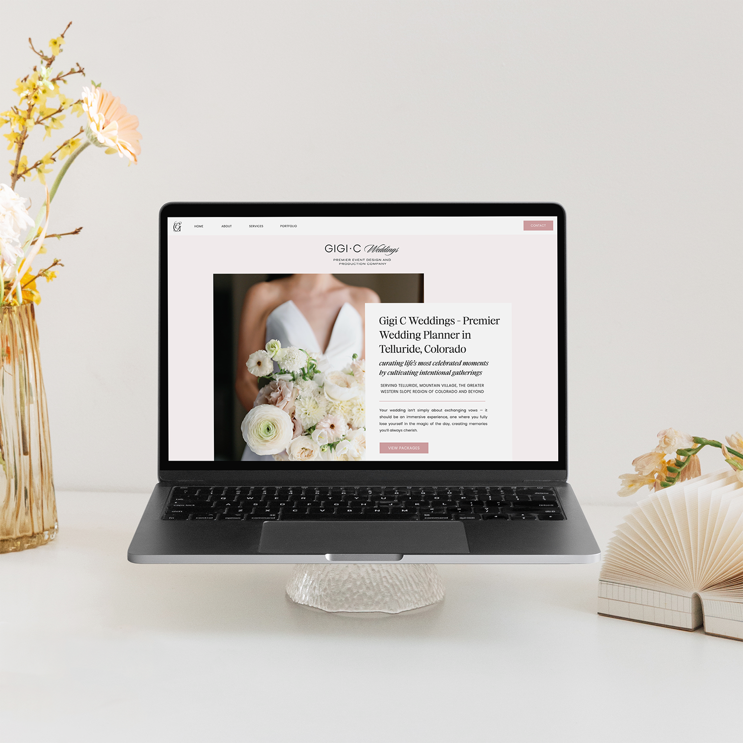 Branding & Website Design for Wedding Planner Gigi C Weddings