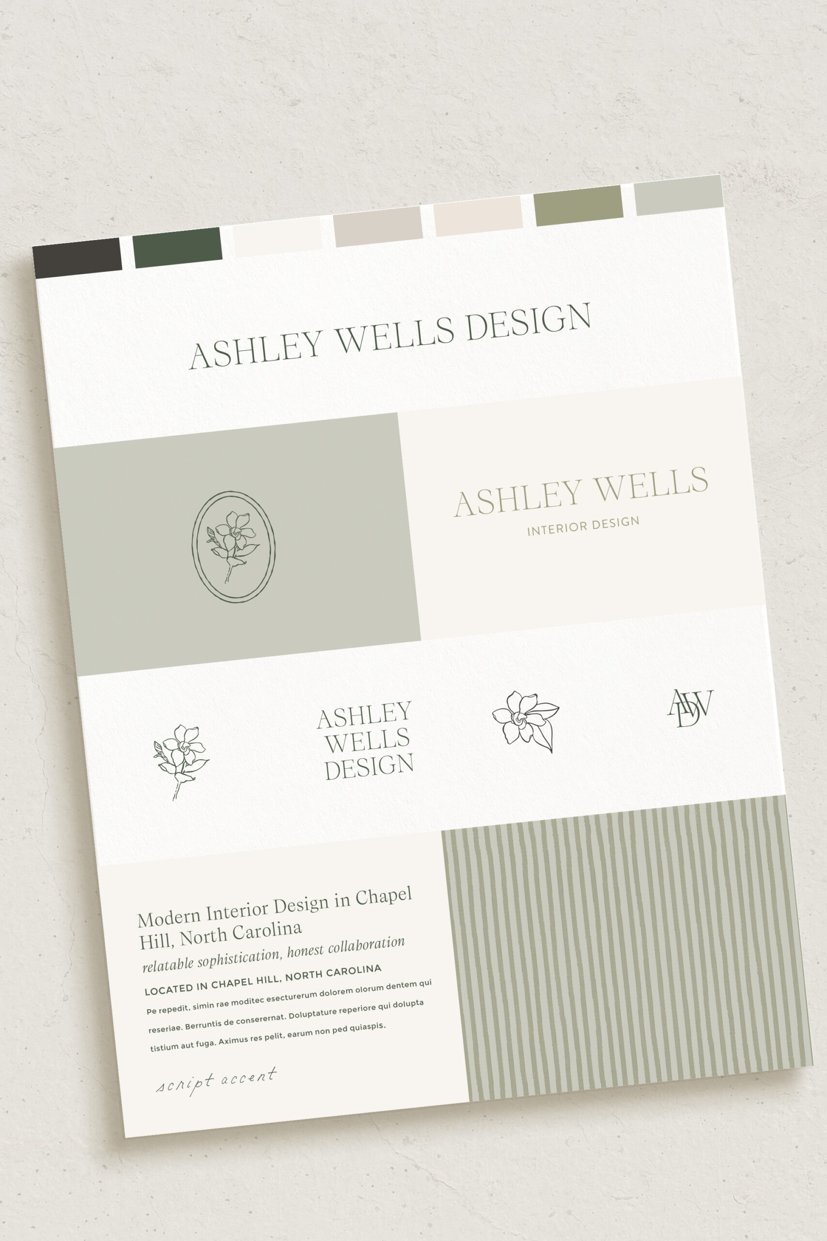 Sophisticated brand identity inspiration for interior designers