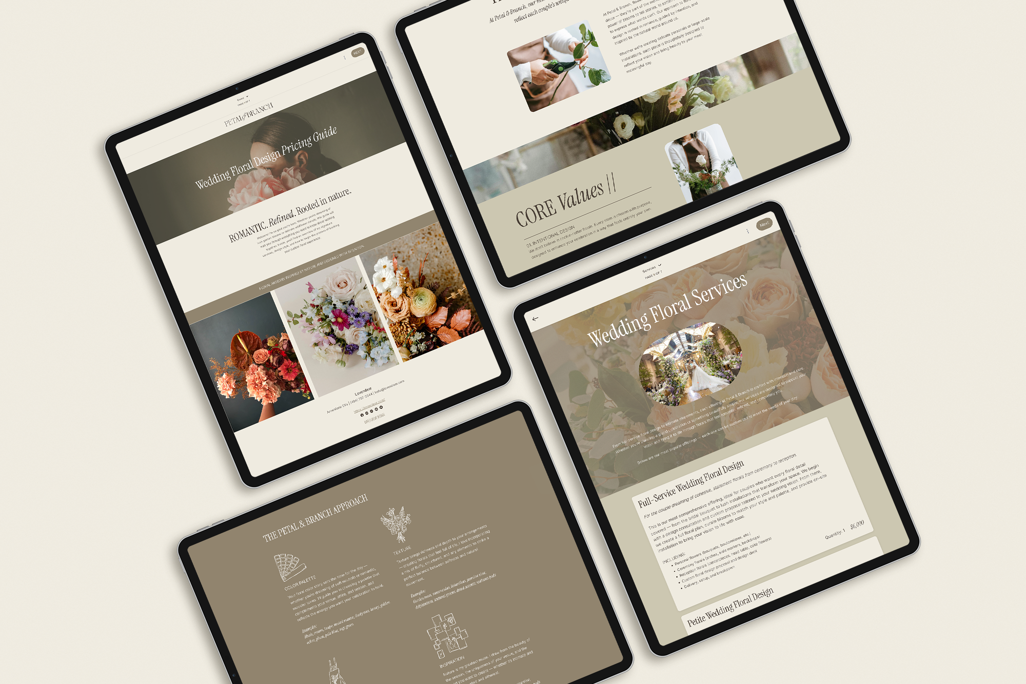 Pricing Guide Honeybook Template for Wedding Florists.