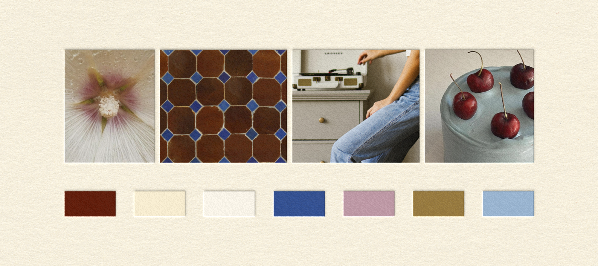 Color palette for destination wedding photographer brand identity